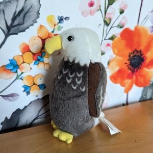 Cornell Lab of Ornithology bald eagle plush with sound 7" wild republic stuffed